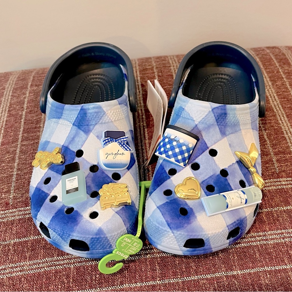 CROCS X Bath & Body Works Gingham Clogs